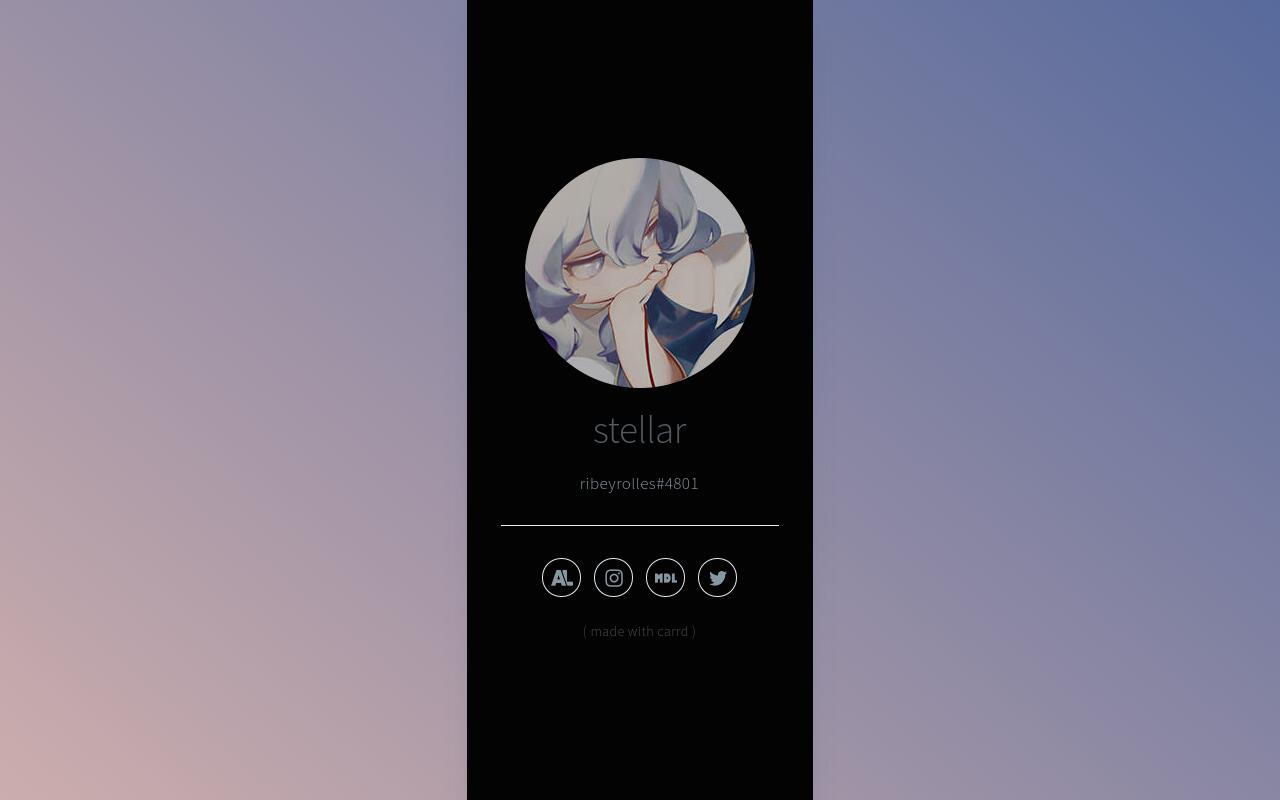 Carrd profile picture for @stellar